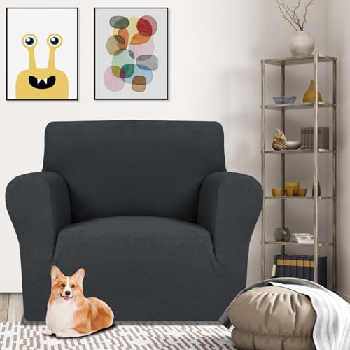 YSTELLAA Sofa Überzug 1 Sitzer, Stretch Sesselschoner, Sofaschoner rutschfest Mit Armlehne, Universal Sofabezug… – Ansicht 2