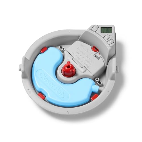 Cat Mate C300 Automatischer 3-Mahlzeiten-Futterautomat mit Digitalem Timer (366) – Für Katzen oder Kleine Hunde, Für Nass- und Trockenfutter, Mahlzeiten Bis zu 330 g Pro Stück, Weiß