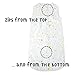 Stephan Baby Viscose Cotton Sleepytime Sack Available in 2 Designs, Pastel Moons and Stars, Fits 0-9 Months