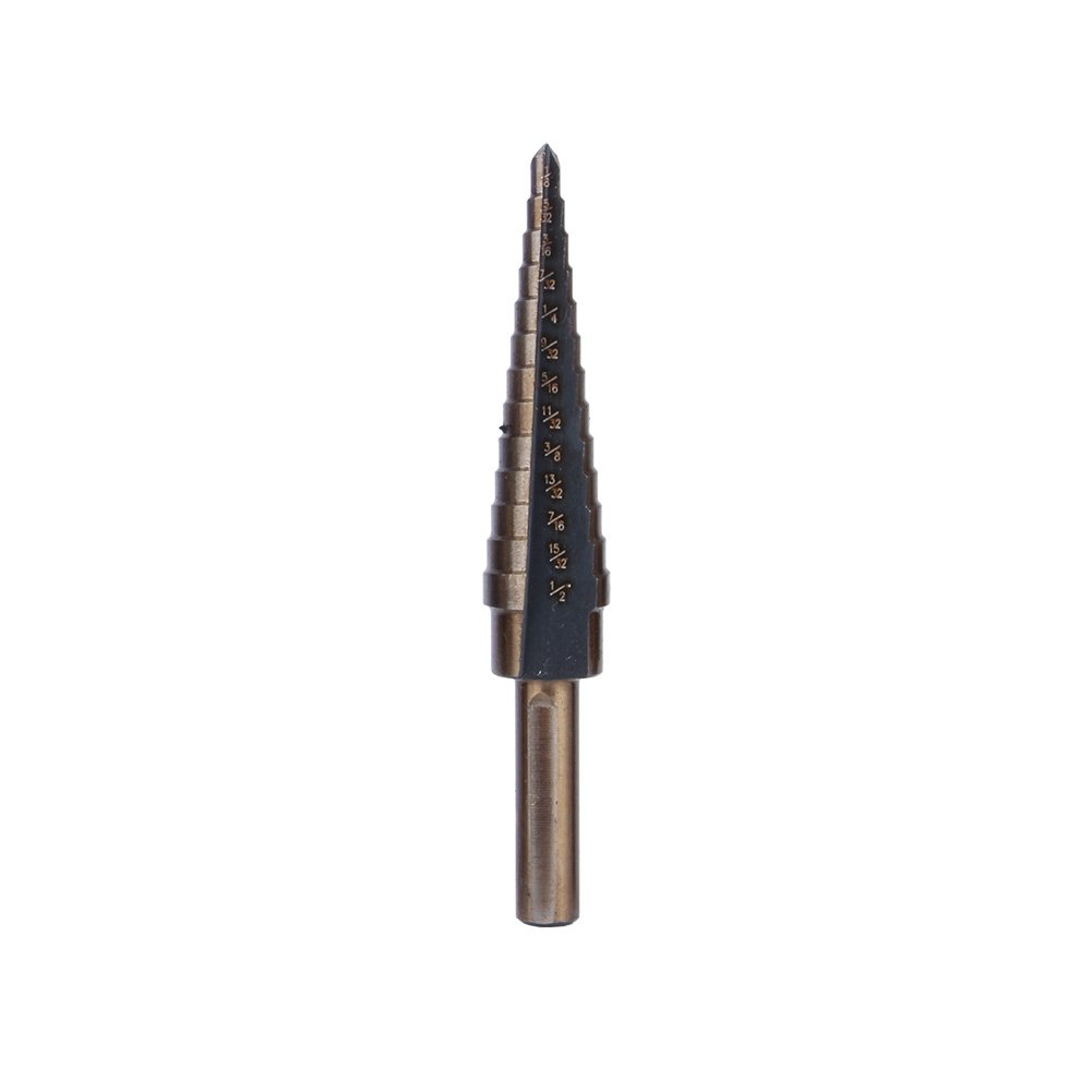 Juego de Brocas HSS de Titanio, 5 Piezas, con Estuche de Aluminio