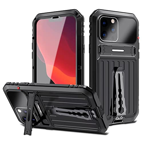 Tcdys For Iphone 14 Pro Max Metal Case,Heavy Duty [Military Grade Protection] Rugged Shockproof Dustproof Outdoor Aluminum Case Cover For Apple Iphone 14 Pro Max (Black) #TOP5