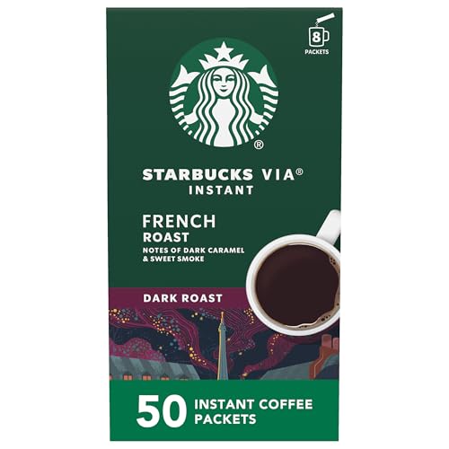 Starbucks VIA Dark Roast French Roast 50 Packets