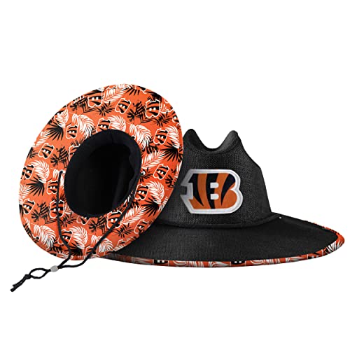 Image of FOCO Men's NCAA College Team Logo Floral Straw Sun Hat