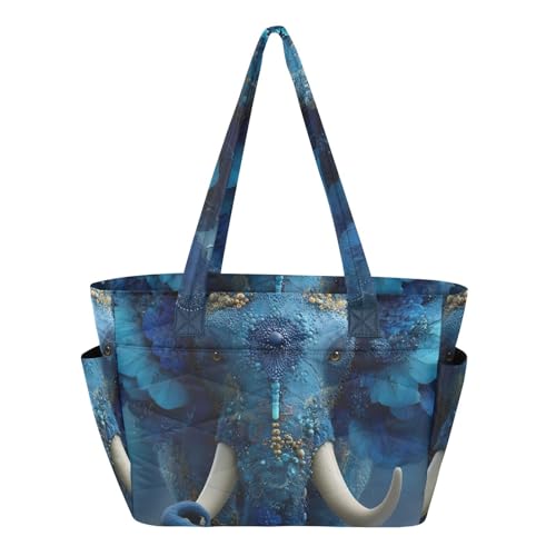 Bolso Tote Mujer Mandala Elephant Gran Capacidad miniatura 1