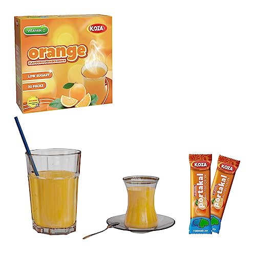 Az Şekerli Portakal Aromalı İçecek Tozu 30 Stick