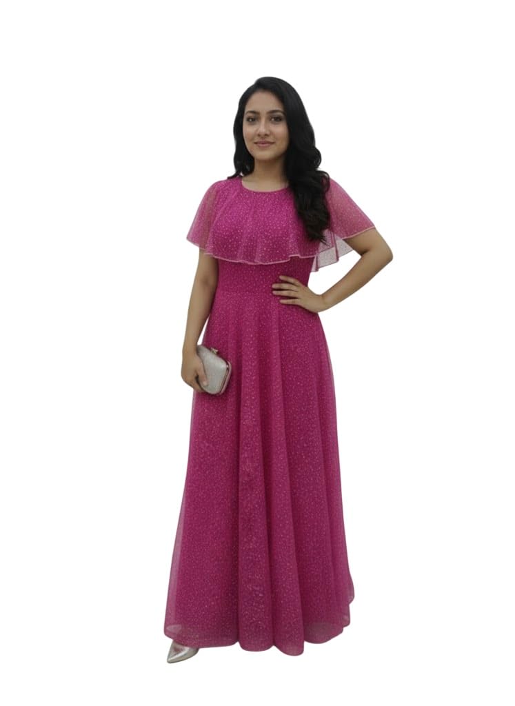 julee Women's Tissue Marble Due Drop Gown Rivaaz-Gem-picture-44