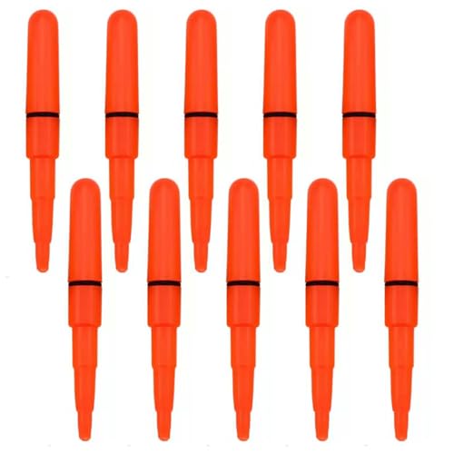 Mioosho - 10 Pieces Fishing Rod Tip, LED Light Bar with Clip on Rod Tip, Waterproof LED Night Fishing Rod Tip Light