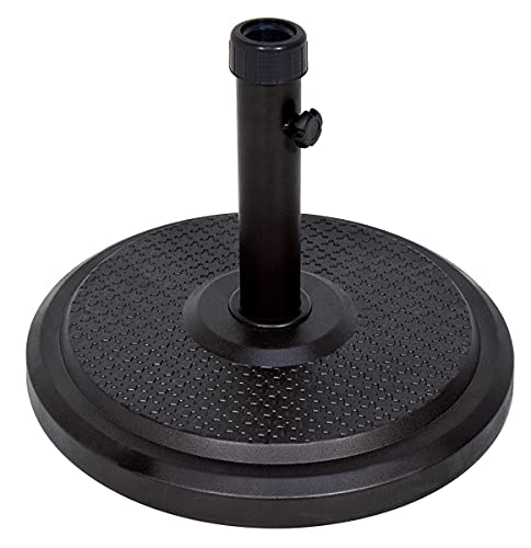 SimplyShade Cove Modern Polycrete Umbrella Base in Black Finish