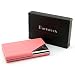 Partstock(TM) Business Name Card Holder Luxury PU Leather & Stainless Steel Multi Card Case,Business Name Card Holder Wallet Credit card ID Case / Holder For Men & Women - Keep Your Business Cards Clean, Crisp & Ready To Impress, with Magnetic Shut.(Pink)