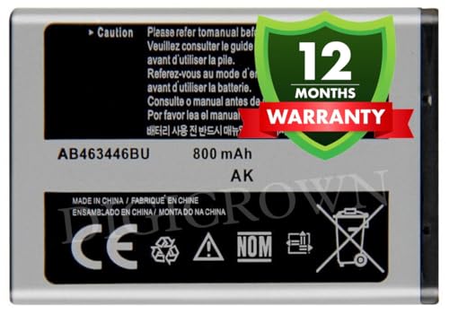 Image of Original AB463446BN Battery Compatible for Samsung Guru X200 GT-E1200Y C512 X208 1258 1250 S3030 E3100 S5150 X210 X160 S208 F519 - (800mAh) - 1 Year Warranty DF7