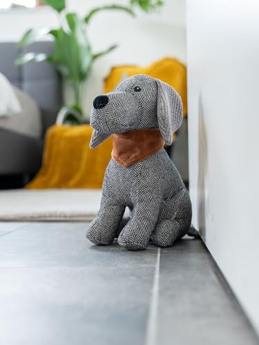 TrendPet Türstopper, Stopper für Fenster und Türen, tierische Türstopper, gefüllt mit 1Kg Sand, dekorativ (Hund Hugo)