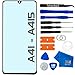 MMOBIEL Schermo Anteriore in Vetro di Ricambio Compatibile con Samsung Galaxy A41 A415F 2020 6.1 inch Nero incl. Kit di Strumenti