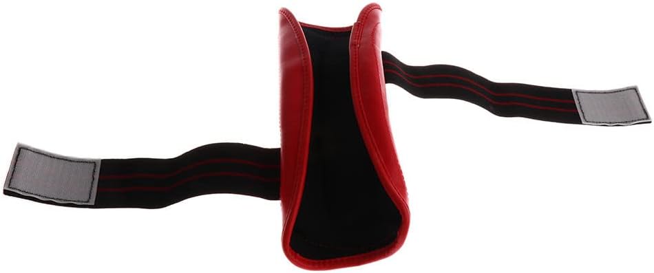 Shin Instep & Elbow Pads MMA Leg and Arm Guards Taekwondo Muay Thai Kick Boxing Protector Set Red M