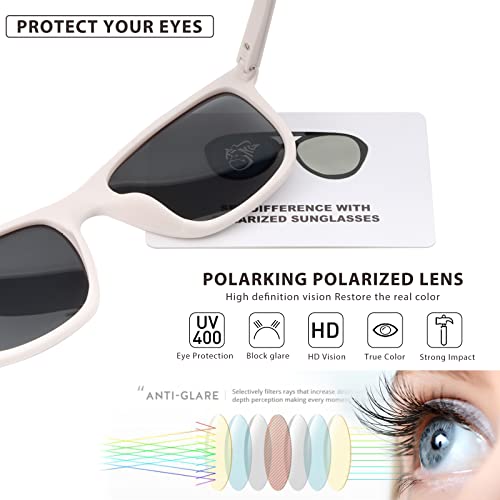 Retro Polarized Sunglasses For Men Women,Square Sport Sun Glasses Shades Shady Rays for Fishing UV Protection4