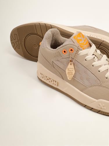 Image of WROGN Men's Beige Casual Sneakers