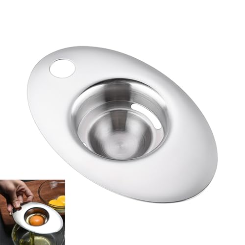 ZMREN Eigelbtrenner, Eiertrenner, 304 Edelstahl Eidottertrenner, Eigelb-Trenner, Ei Eigelb Eiweiß Abscheider