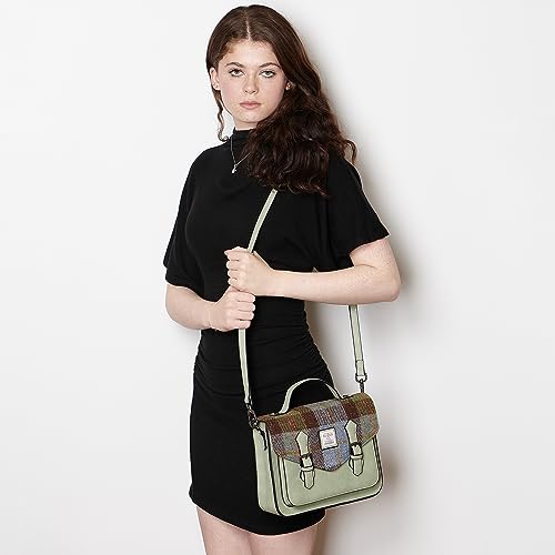 Image of Islander The Calton Satchel - Ladies Satchel With HARRIS TWEED - Small and Medium