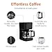 Amazon Basics 5 Cup Drip Coffee Maker with Glass Coffee Pot (0.8 Qt), Auto Shut-off, Auto Pause, Removable Filter Basket, Matte Black