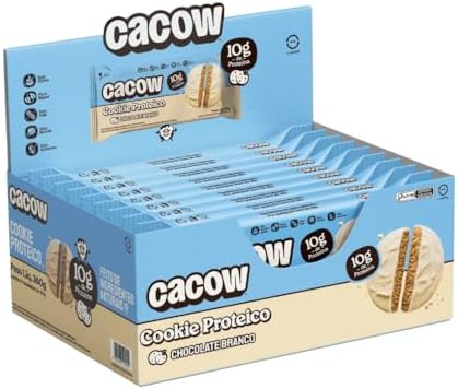 Cookies Proteicos CACOW 40g – Caixa com 9 Unidades (360g) | 10g d...