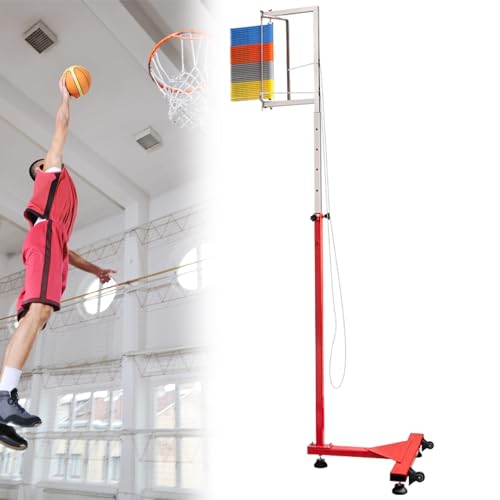 Generisch Vertikalsprungtester mit Rädern – Standalone-Gerät zur Leistungsmessung im Sport und für das körperliche Training, ideal für Athleten und Trainer, verbessert die Sprungtechnik