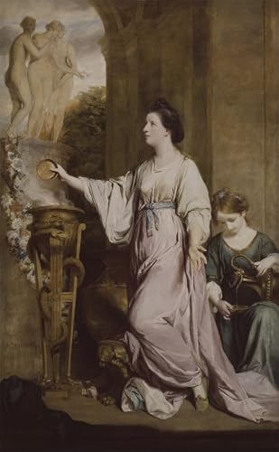 Toile Joshua Reynolds Lady Sarah Bunbury peinture murale salon 60x90cm