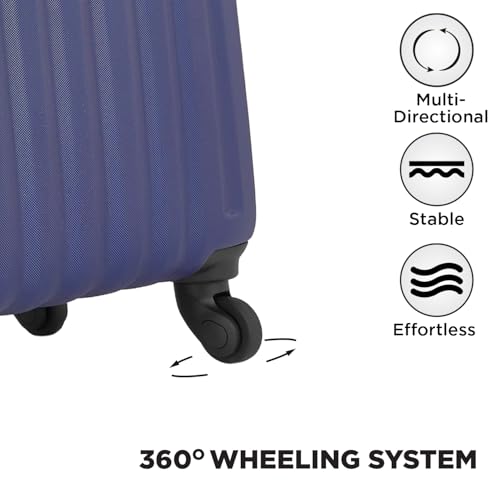 Image of Safari Magnum Jumbo 53 Cm Cabin Trolley Bag Carry-on Hard Case Polycarbonate 4 Wheels 360 Degree Wheeling Luggage, Travel Bag, Suitcase for Travel, Trolley Bags for Travel, Midnight Blue