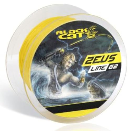 Black Cat Zeus Line gelb G2 250m - Wallerschnur, Durchmesser/Tragkraft:0.45mm / 46kg