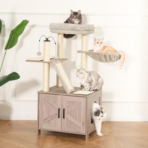 Árbol para Gatos Grande con Caja de Arena y Rascadores miniatura 6