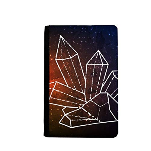 Étui portefeuille de voyage à motif étoile en cristal marron : idée cadeau idéal noël