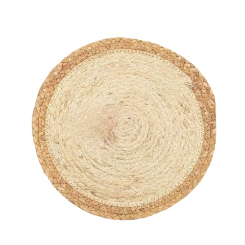 Sets de table tressés faits main lavables et antidérapants 38cm