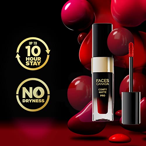 Image of FACESCANADA Comfy Matte Pro Liquid Lipstick - Umber Fix 10, 5.5 ml | 10HR Longstay | Intense Color | Macadamia Oil & Olive Butter Infused | Lightweight Super Smooth | No Dryness | No Alcohol