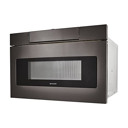 Sharp-SMD2470AH-24-inch-12-cu-ft-950W-Microwave-Drawer-Oven-Black-Stainless-Steel-Bundle-with-3-YR-CPS-Enhanced-Protection-Pack