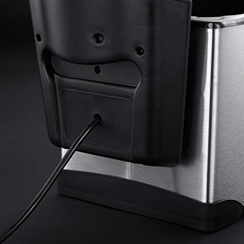 Russell Hobbs Electric Deep Fat Fryer, 3.2L capacity/can cook 1.2kg food, Brushed Stainless Steel housing & lid, Removable parts for easy cleaning, Variable temp control, 1800W, 19771