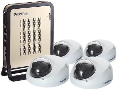 Geovision NVR Lite Dome Camera System 4 X Gv-mfd110 H.264 1.3 Megapixal Ip Cameras.