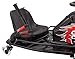 Razor Crazy Cart DLX - 24V Electric Drfting Go Kart - Enhanced Drift Bar, Brodie Knob Steering, Variable Speed, Up to 12 mph,Black/Red