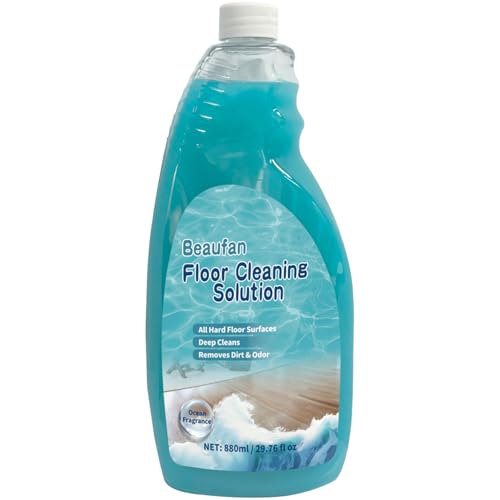 Detergent Robot Laveur 200 Fois Solution Concentrée pour Aspirateur Robot Dreame, Roborock, Ecovacs, Roomba et Aspirateurs Laveurs de Sols pour Tineco, Bissell - 880 ml(Parfum de Fraîcheur)