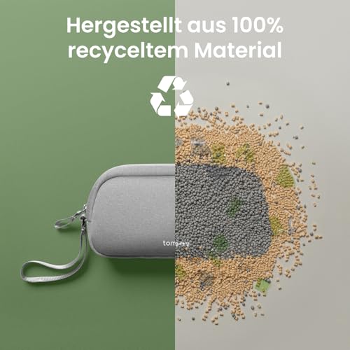 tomtoc tomtoc Kabel Organizer Tasche, Elektronik EDC Zubehör Kabeltasche Kabelorganizer, Reiseutensilien Koffer Organizer Tech Pouch Geschenk Cable Bag für Handy Netzteil, Ladekabel, Ladestecker, Powerbank - Verwendungsansicht 7 | TV | Video | Foto