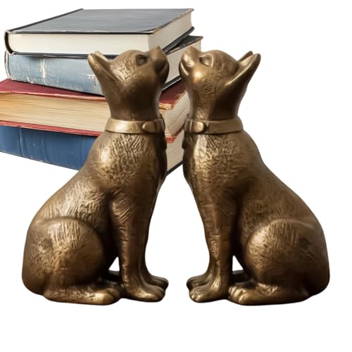 Support de livre chat pour étagère de bibliothèque et salon