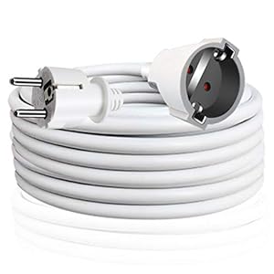 ExtraStar 5m Verlängerungskabel 3G1,5mm² Weiß