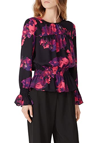 Image of Victor Alfaro Collective Rent The Runway Pre-Loved Painted Floral Peplum Top