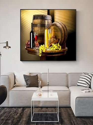 Décoration de cuisine toile murale de raisins et affiches vignobles