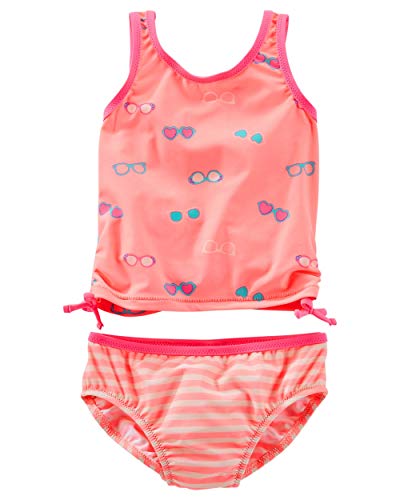 OshKosh B'Gosh Baby Girls' Sunglasses Print Tankini, 6 Months Peach