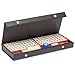 Yellow Mountain Imports Mini American Mahjong Travel Game Set with Nylon Case, Racks, Wind Indicator and Dice