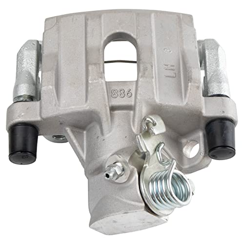 Image of TRQ Rear Brake Pad and Rotor Set Ceramic Solid Rotors Calipers | For 2006-2008 Mazda 3