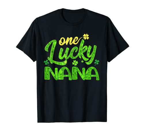 Una Lucky Nana San Patricio Día Trébol Abuela Camiseta