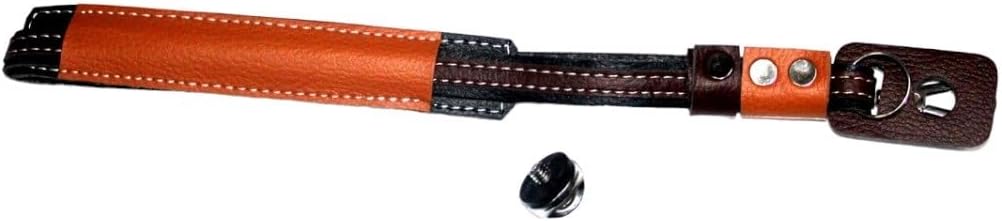 SHOPEE Hand Strap for Pocket 3, OM 3, Om 4/5/6 mobile Gimbal, Dslr Camera Strap PU Leather with 1/4 Screw Mount Down Fall Protection Accessories, BROWNB, Free Size