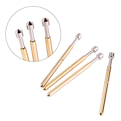Image of Spring Test Probes, 100Pcs P75-E2 High Accuracy Round Pogo Pins for PCB Board Testing Contact