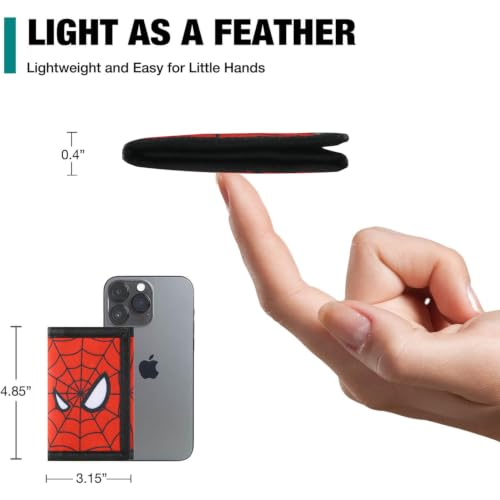 Image of Kids Wallet for Boys Teen, Little Boys Wallet for Kids Ages 4-5-6-7-8-9-10-12, Spider Youth Wallets with Zipper Coin Pocket, Tri Fold Child Childrens Wallet for Christmas Birthday Gift Ideas