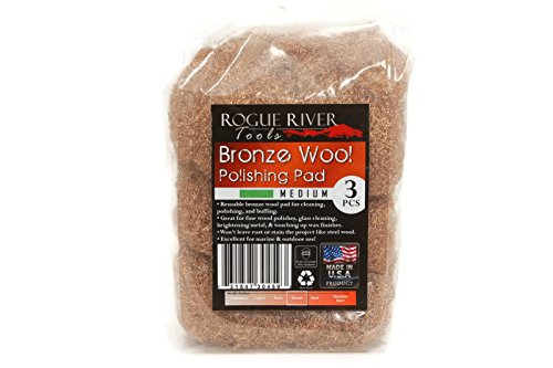 Rogue River Tools Bronze Wool Pads (3pc) - Medium