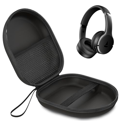 Image of Sounce Headphone Case for Boat Rocker 411 (2025 Launch) | Portable Carrying Case Cover | Hard EVA Shell Travel Storage Case with Shockproof, Waterproof, and Premium Protective Cover - (Black)